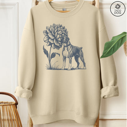 Boxer Smell The Flowers Sweatshirt