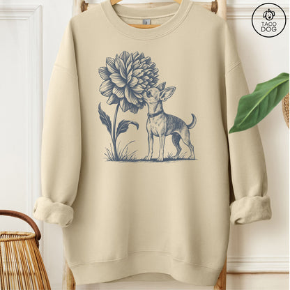 Chihuahua Smell The Flowers Sweatshirt