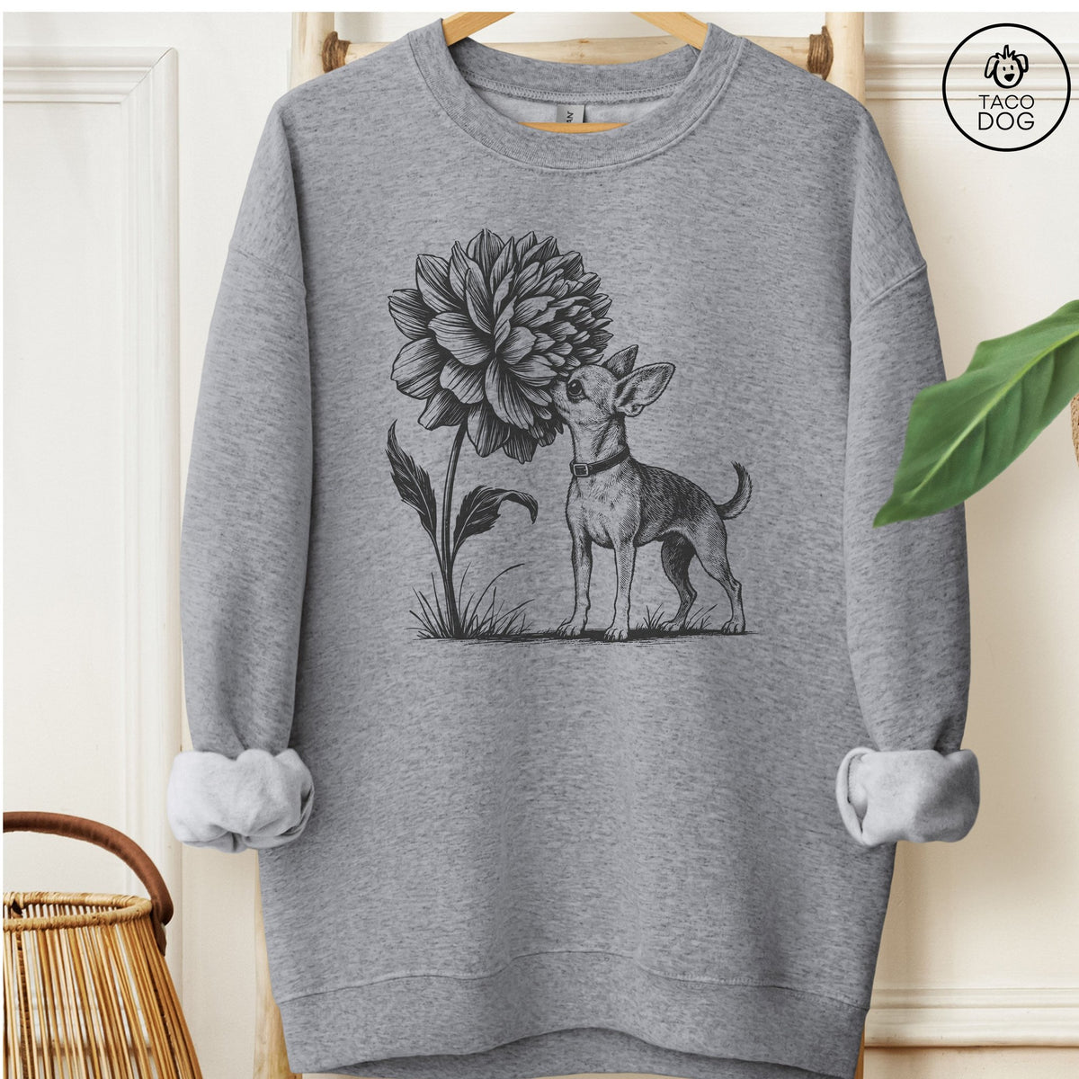 Chihuahua Smell The Flowers Sweatshirt