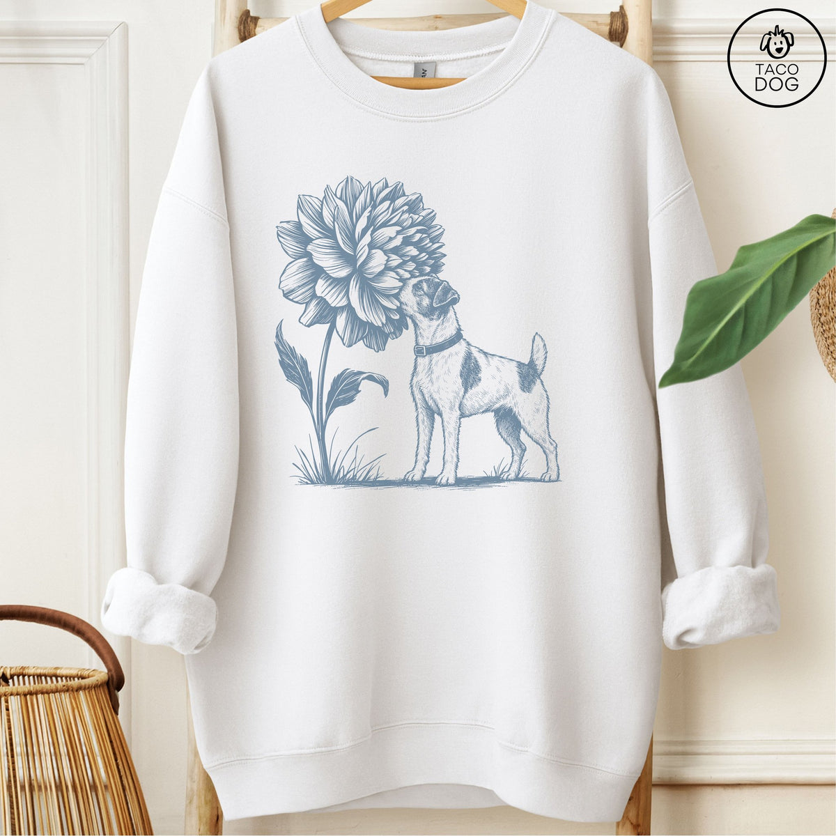 Jack Russell Smell The Flowers Sweatshirt