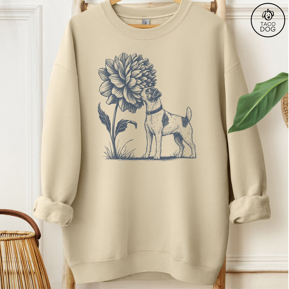 Jack Russell Smell The Flowers Sweatshirt