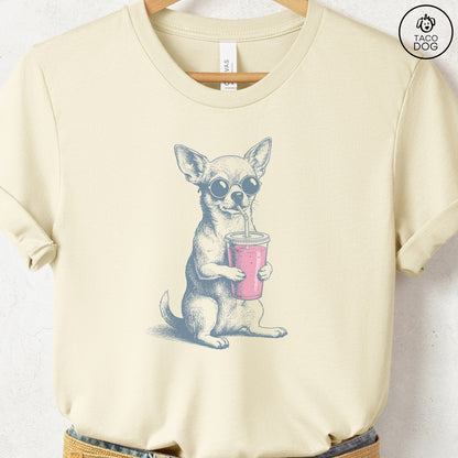 Chihuahua Smoothie T-Shirt Natural S Taco-Dog