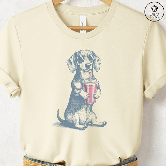 Dachshund Smoothie T-Shirt Natural S Taco-Dog
