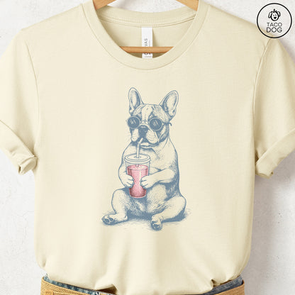 French Bulldog Frenchie Smoothie T-Shirt Natural S Taco-Dog