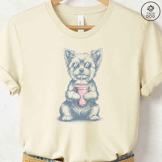 Yorkshire Terrier Yorkie Smoothie T-Shirt Natural S Taco-Dog