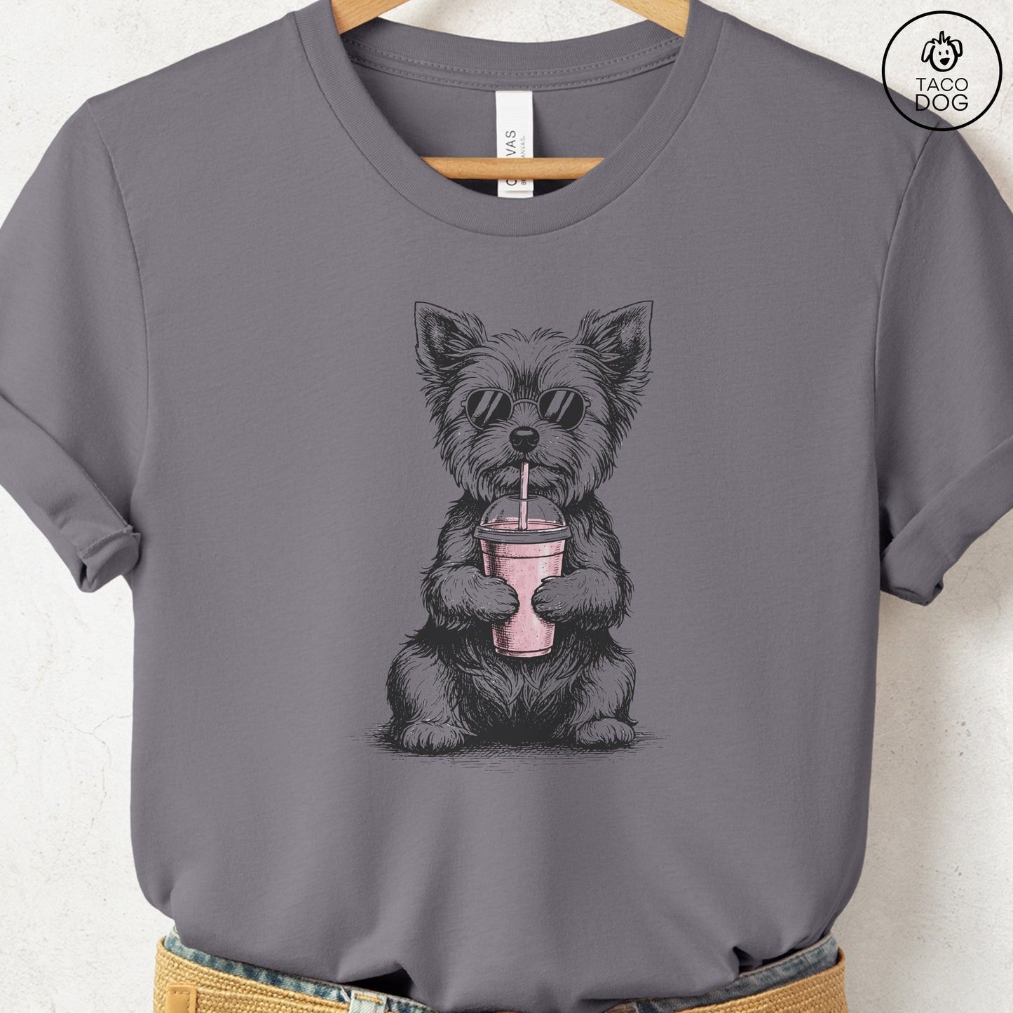 Yorkshire Terrier Yorkie Smoothie T-Shirt Storm S Taco-Dog