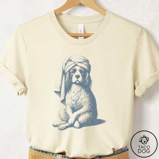 Cavalier King Charles Spaniel Spa T-Shirt Natural Taco-Dog