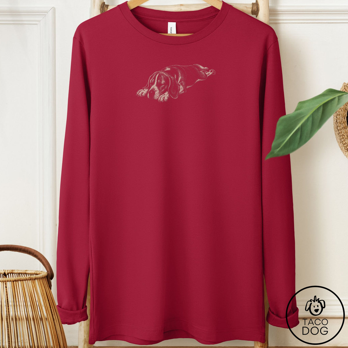 Beagle Sploot Long Sleeve Tee