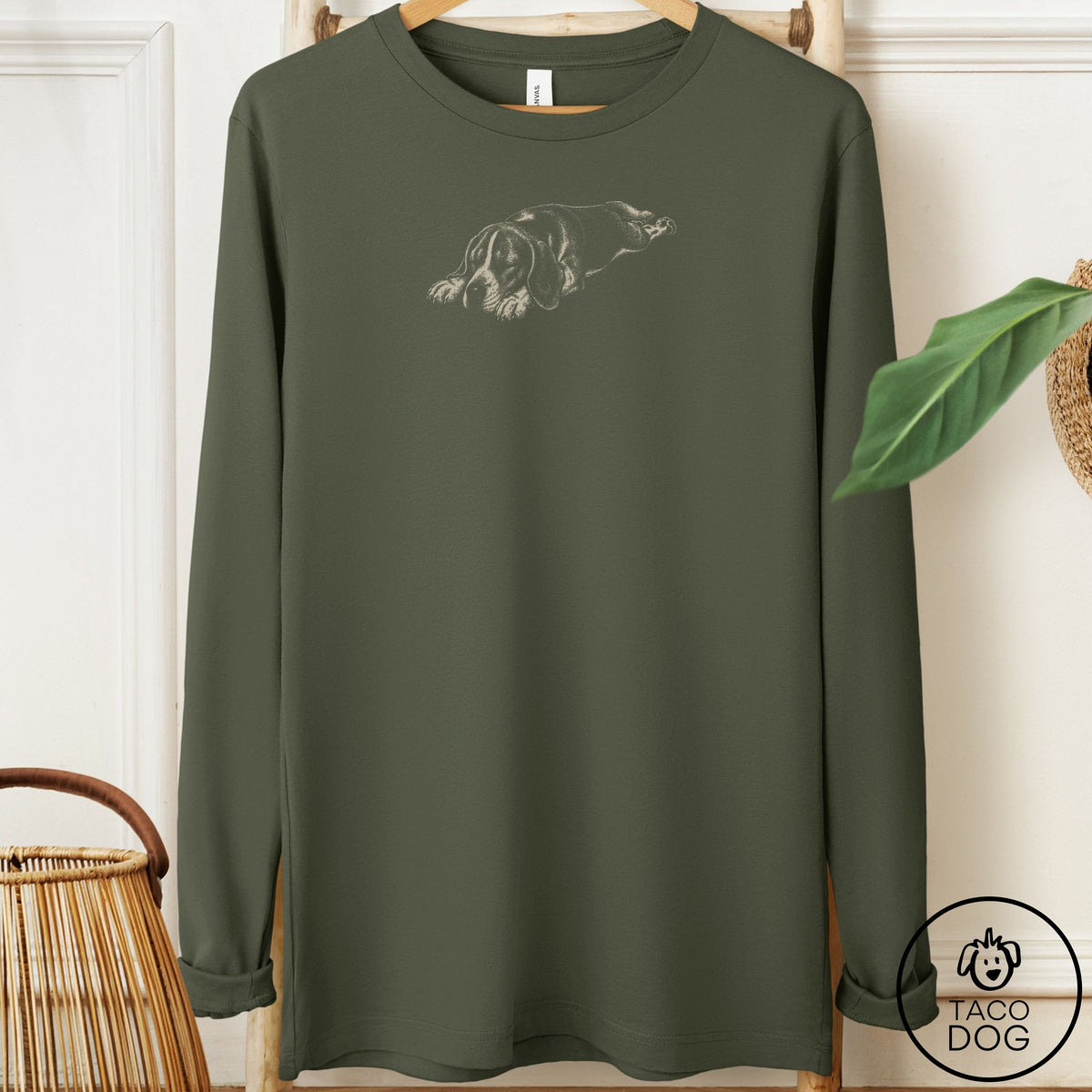 Beagle Sploot Long Sleeve Tee