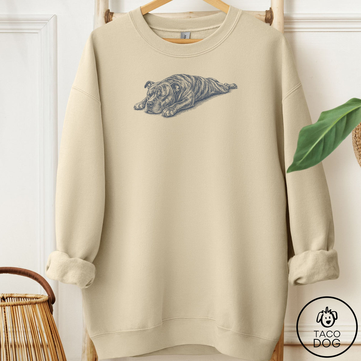 Pitbull Sploot Sweatshirt