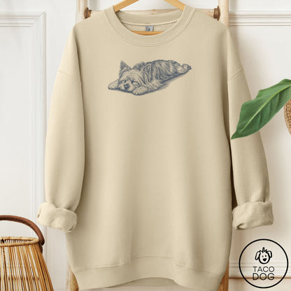 Yorkshire Terrier Yorkie Sploot Sweatshirt