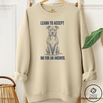 Pitbull Spokesdog Sweatshirt Sand Taco-Dog