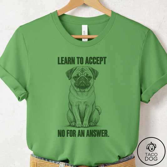 Pug Spokesdog T-Shirt Leaf Taco-Dog