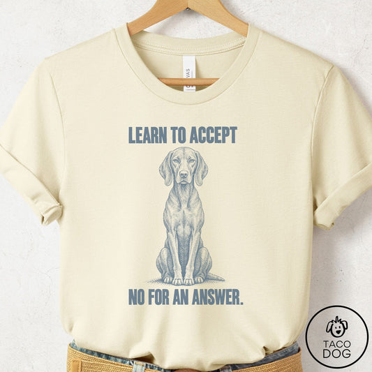 Vizsla Spokesdog T-Shirt Natural Taco-Dog