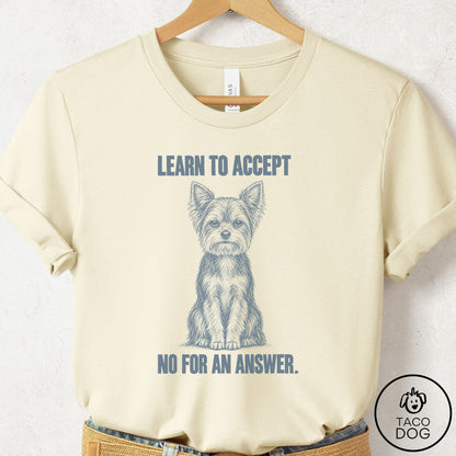 Yorkshire Terrier Yorkie Spokesdog T-Shirt Natural Taco-Dog