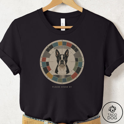 Boston Terrier Stand by T-Shirt Black Taco-Dog