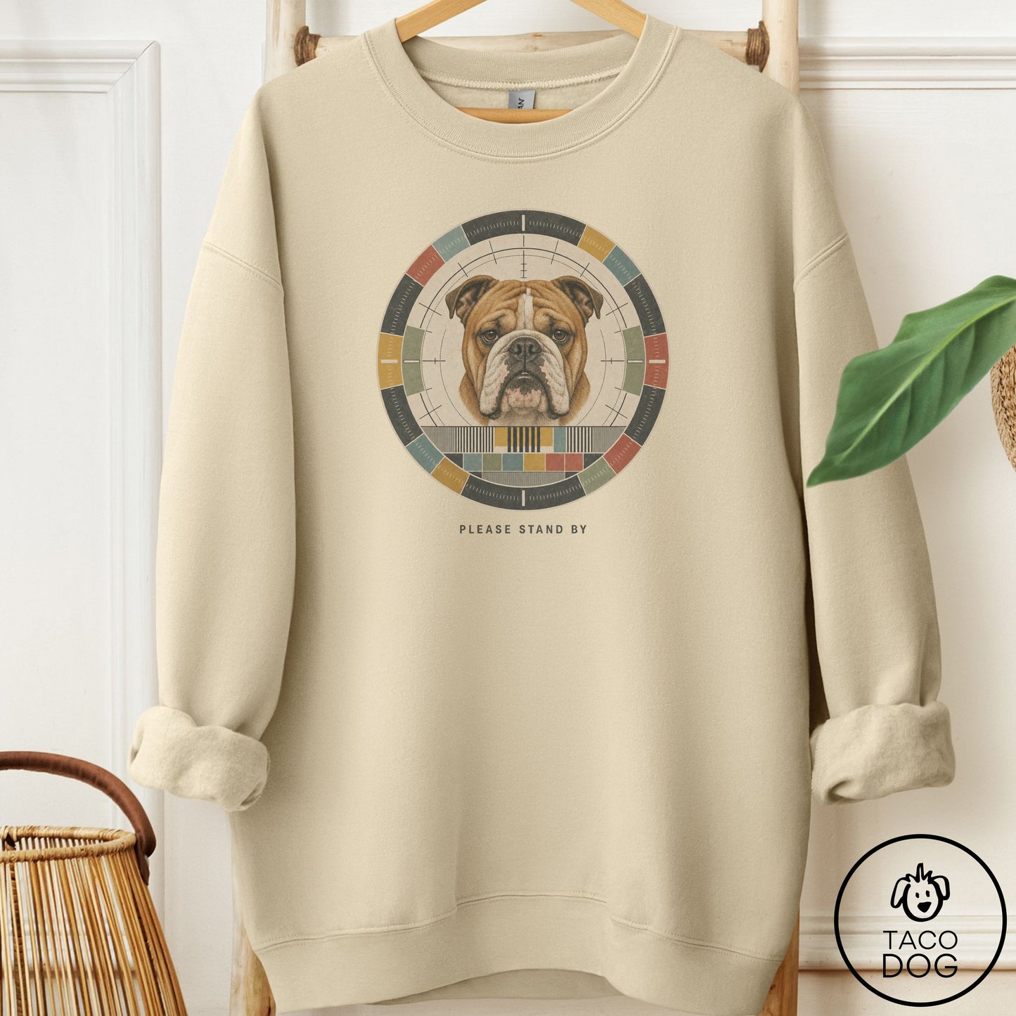 English Bulldog Stand by Sweatshirt