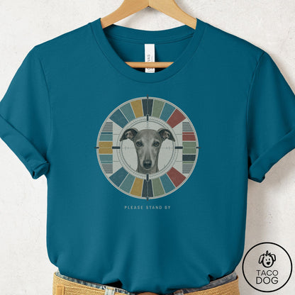 Italian Greyhound Whippet Stand by T-Shirt