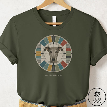 Italian Greyhound Whippet Stand by T-Shirt