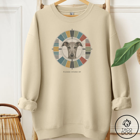 Italian Greyhound Whippet Stand by Sweatshirt Sand Taco-Dog
