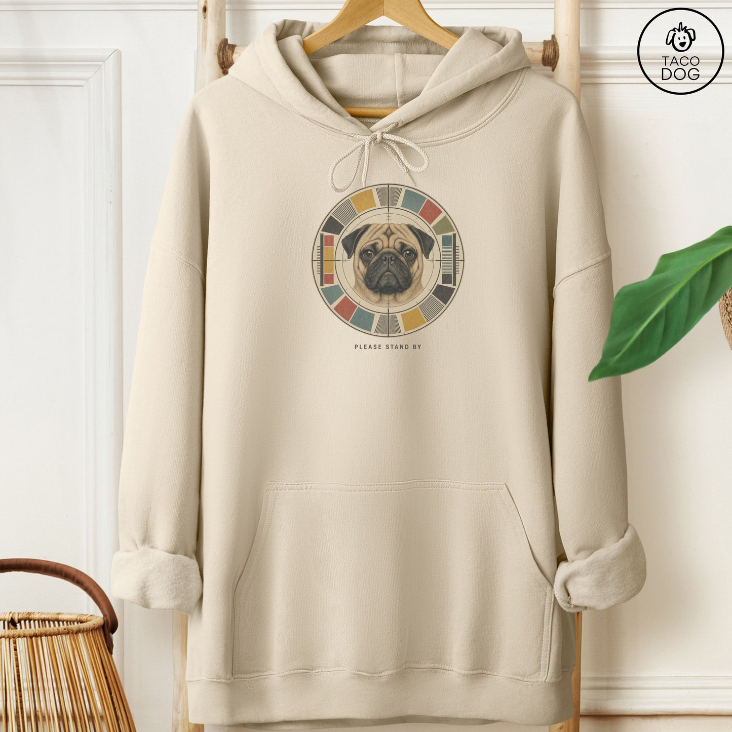Pug Stand by Hoodie