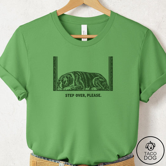 Boxer Step Over Please T-Shirt Leaf Taco-Dog