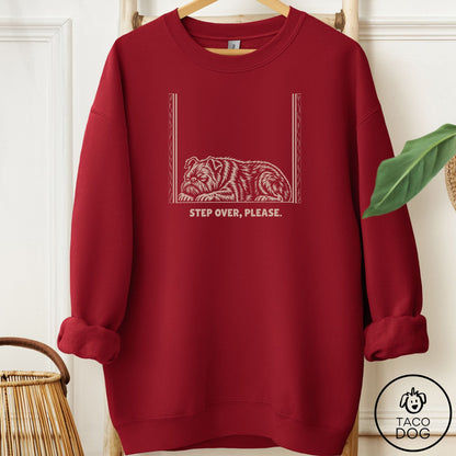 Brussels Griffon Step Over Please Sweatshirt Garnet Taco-Dog