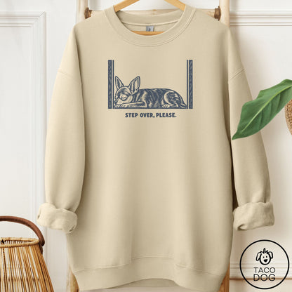 Chihuahua Step Over Please Sweatshirt Sand Taco-Dog