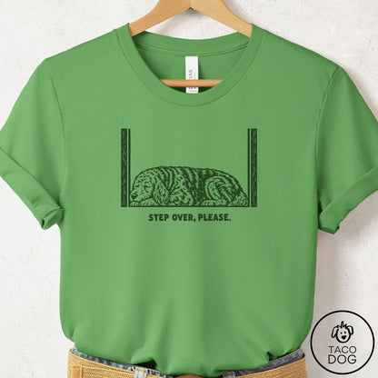 Doodle Step Over Please T-Shirt Leaf Taco-Dog