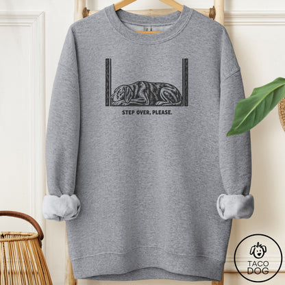 Vizsla Step Over Please Sweatshirt Graphite Heather Taco-Dog