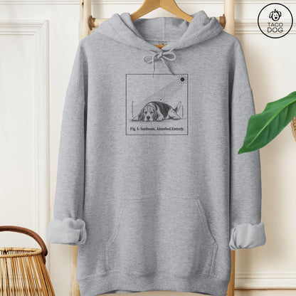 Beagle Sunbeam Hoodie Graphite Heather Taco-Dog