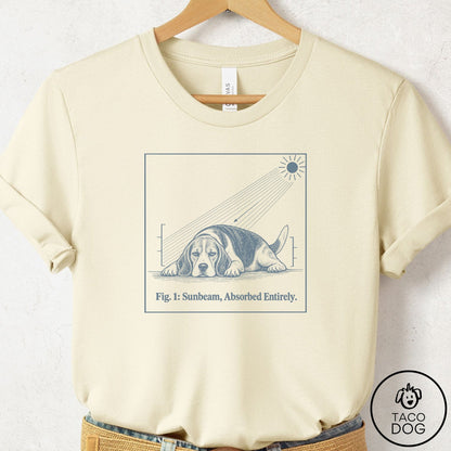 Beagle Sunbeam T-Shirt Natural Taco-Dog