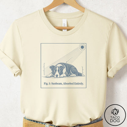 Border Collie Sunbeam T-Shirt Natural Taco-Dog