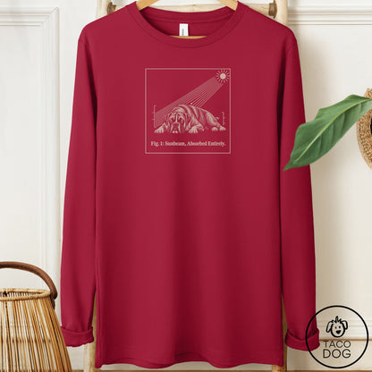 Boxer Sunbeam Long Sleeve Tee Cardinal Taco-Dog