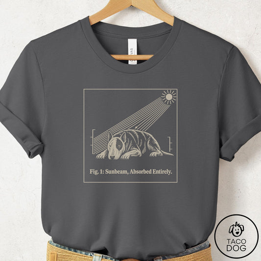 Bull Terrier Sunbeam T-Shirt Asphalt Taco-Dog