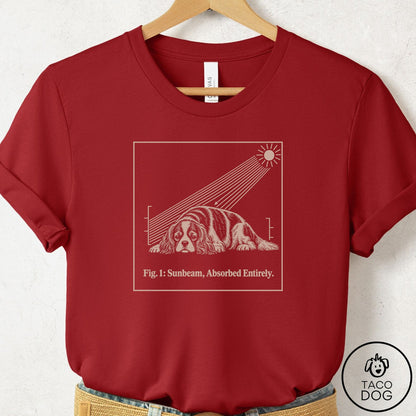 Cavalier King Charles Spaniel Sunbeam T-Shirt Canvas Red Taco-Dog