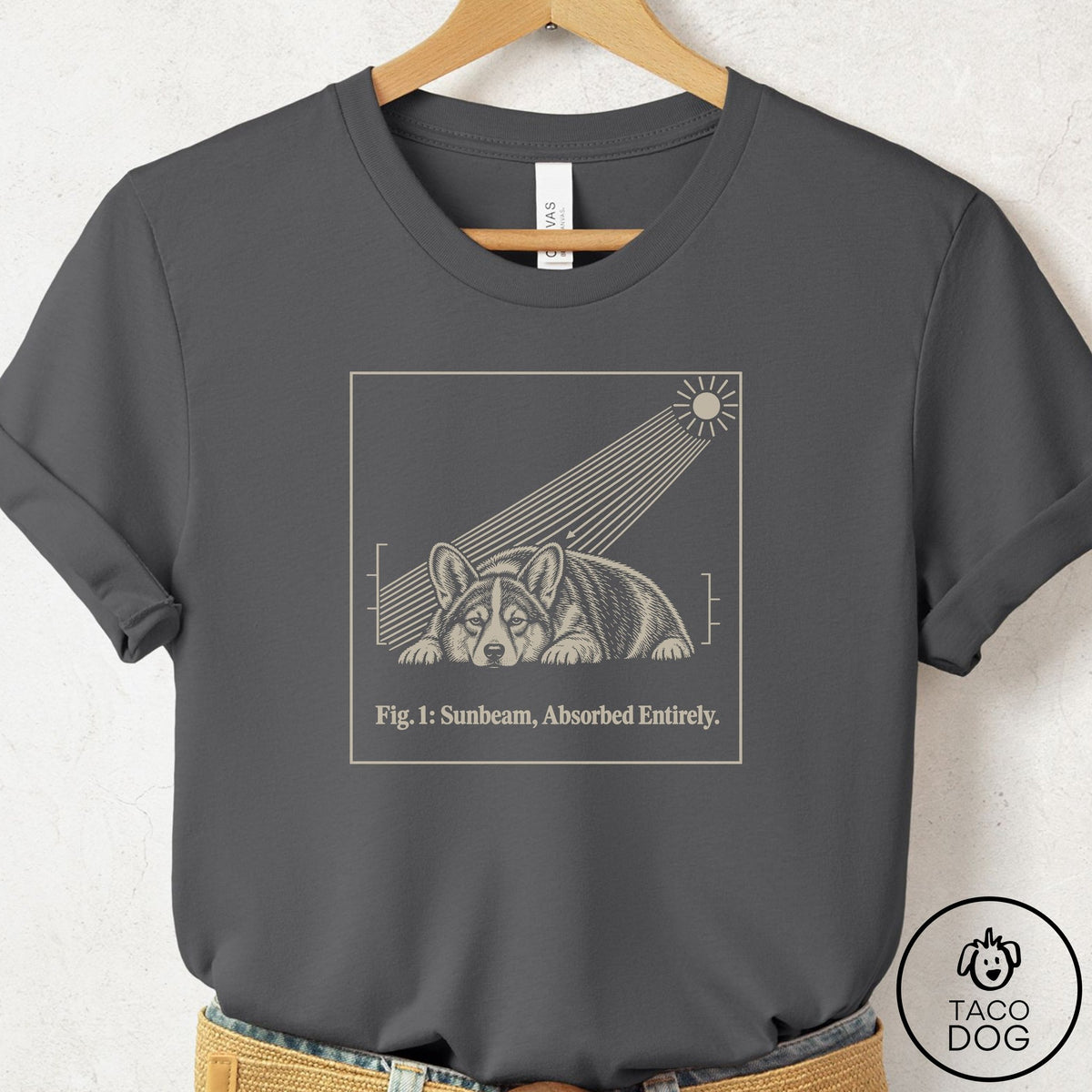 Corgi Sunbeam T-Shirt Asphalt Taco-Dog