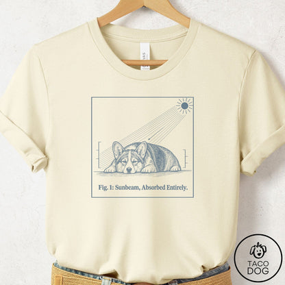Corgi Sunbeam T-Shirt Natural Taco-Dog