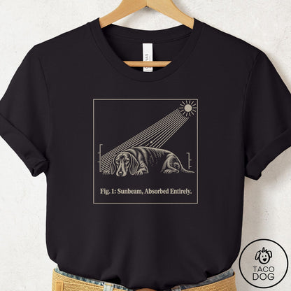 Dachshund Sunbeam T-Shirt Black Taco-Dog