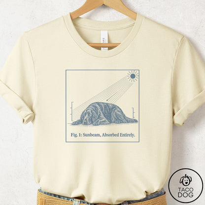 Flat-Coated Retriever Sunbeam T-Shirt Natural Taco-Dog