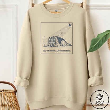 German Shepherd Sunbeam Sweatshirt Sand Taco-Dog