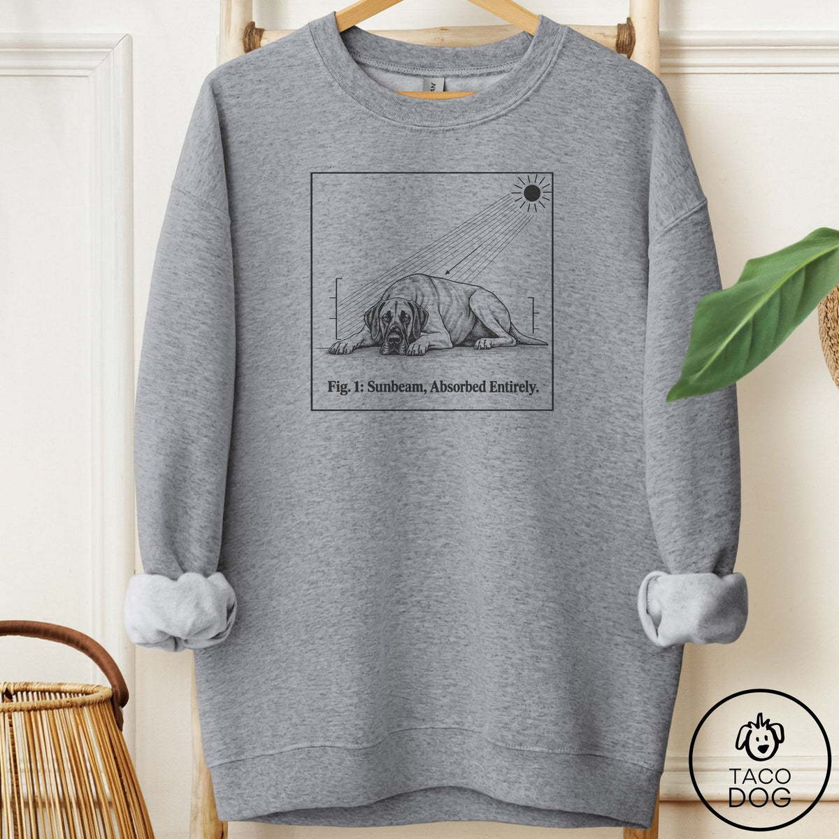 Great Dane Sunbeam Sweatshirt Graphite Heather Taco-Dog