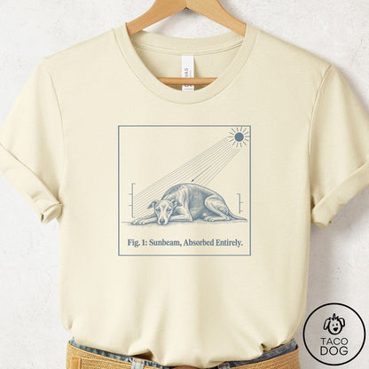 Italian Greyhound Whippet Sunbeam T-Shirt Natural Taco-Dog