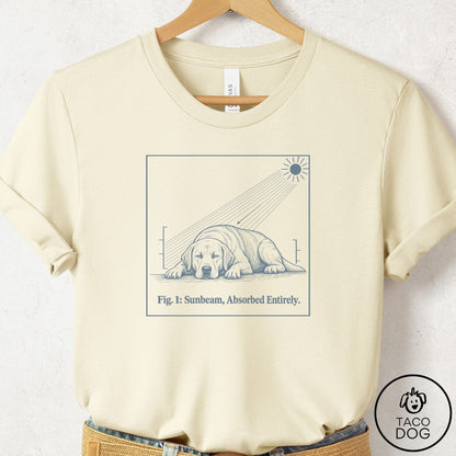 Labrador Retriever Sunbeam T-Shirt Natural Taco-Dog