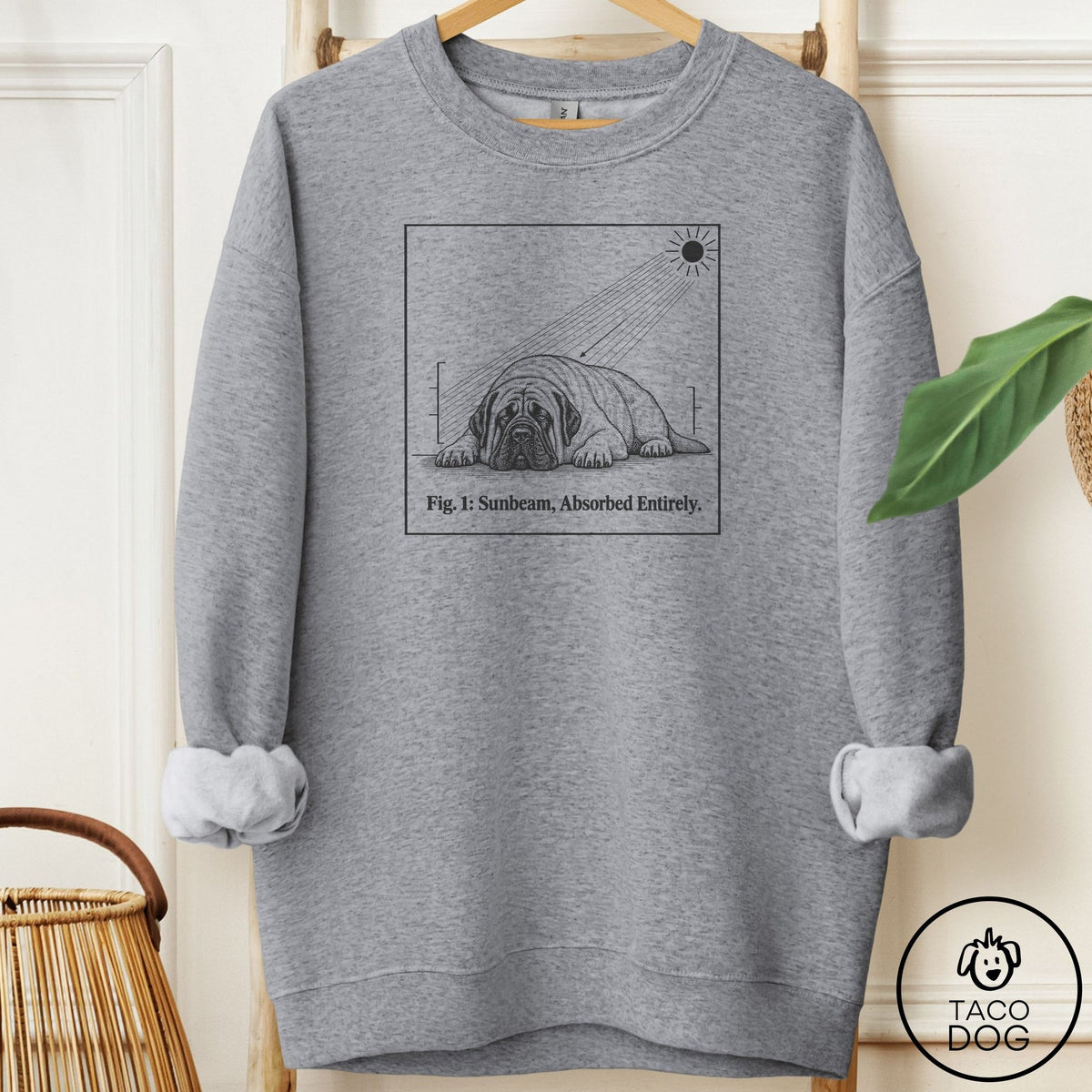 Mastiff Sunbeam Sweatshirt Graphite Heather Taco-Dog