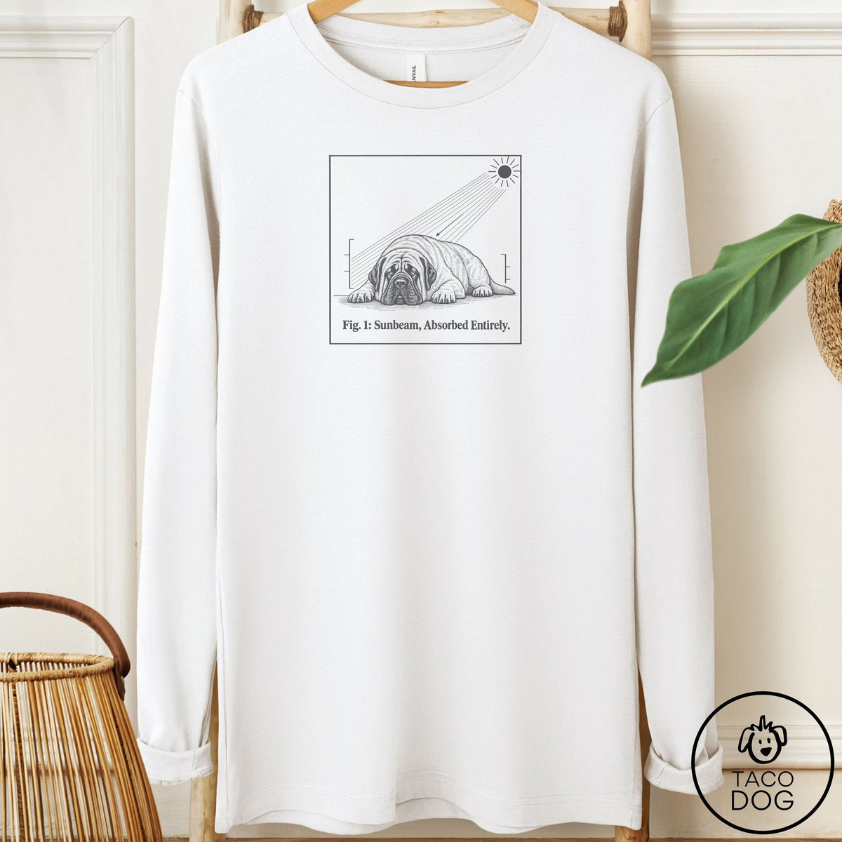 Mastiff Sunbeam Long Sleeve Tee White Taco-Dog