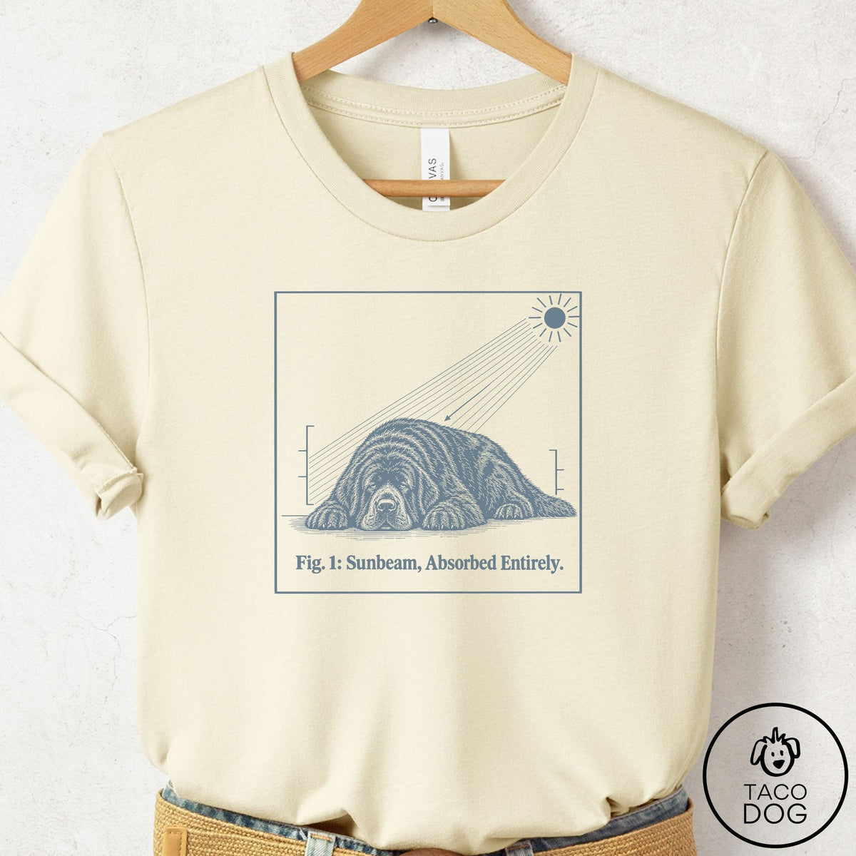 Newfoundland Sunbeam T-Shirt Natural Taco-Dog