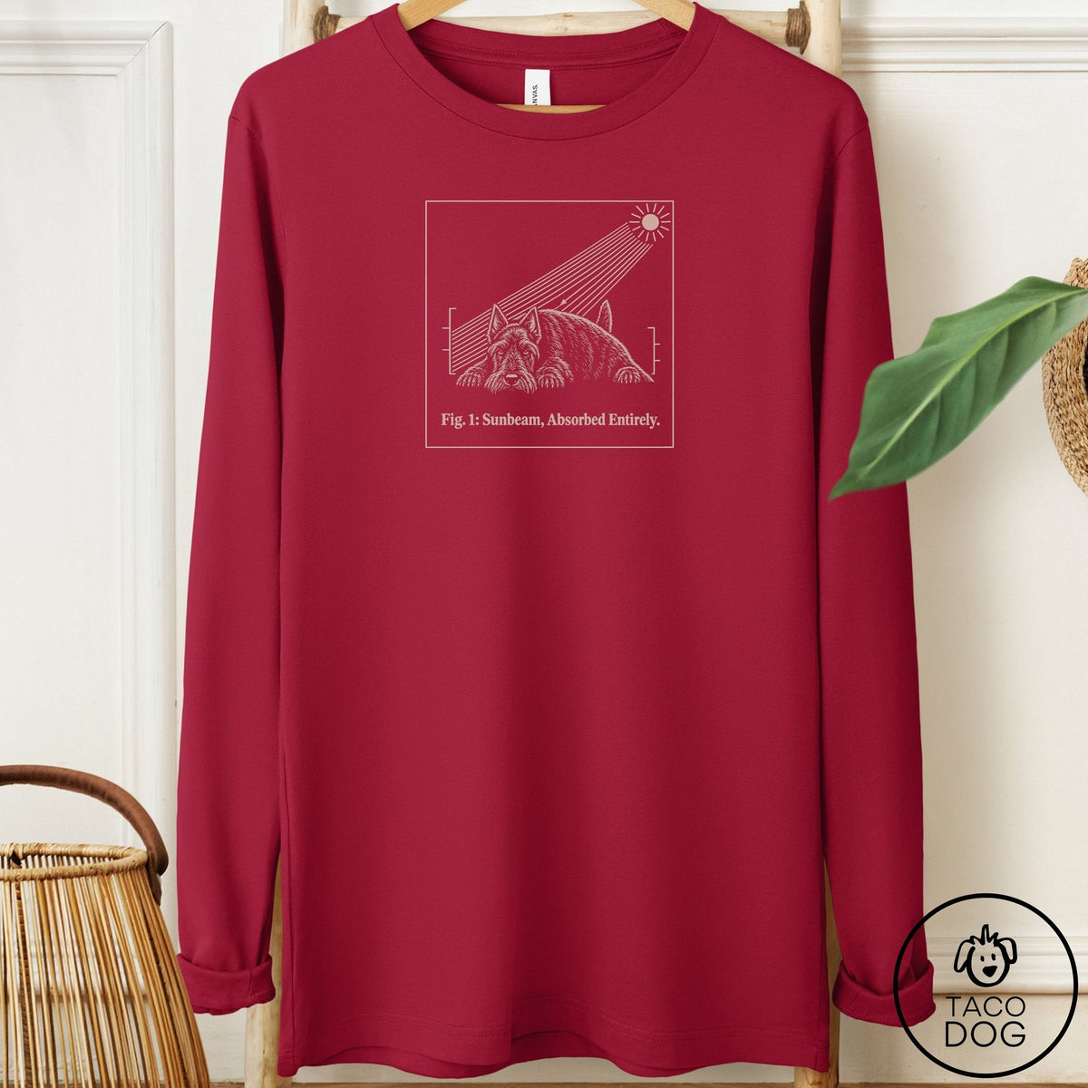Scottie Sunbeam Long Sleeve Tee Cardinal Taco-Dog