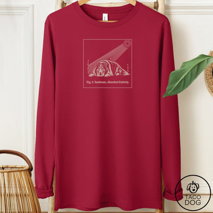 Shetland Sheepdog Sunbeam Long Sleeve Tee Cardinal Taco-Dog