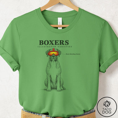 Boxer Sunglasses Field Guide T-Shirt Leaf Taco-Dog